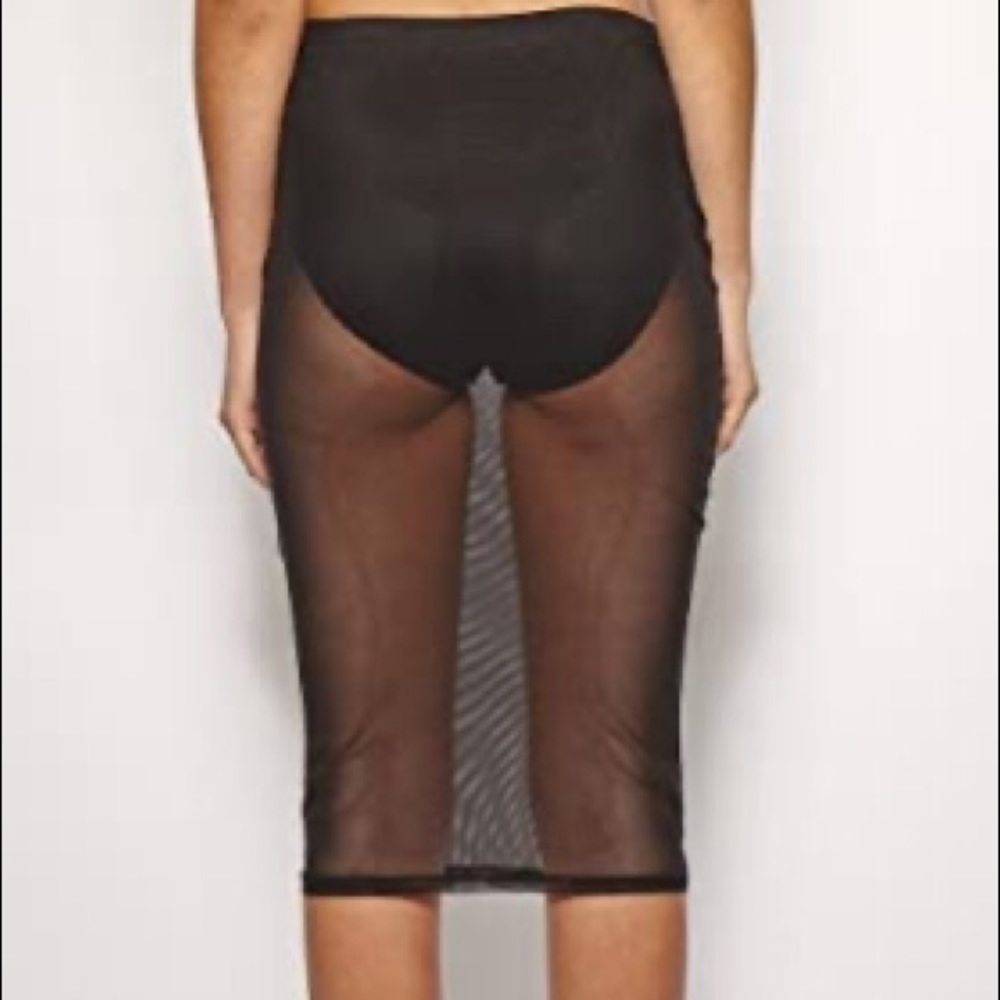 Sheer mesh Set Black skirt jacket outfit